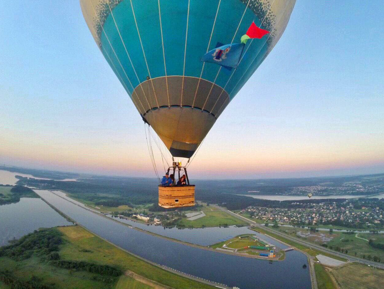 Групповой полет на воздушном шаре над Минском, Гомелем, Гродно, Могилевом,  по всей Беларуси
